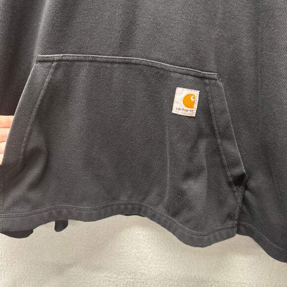 Carhartt 1/2 Zip Thermal Mens 2XL Black Heavyweight Pullover Long Sleeve - Picture 5 of 7